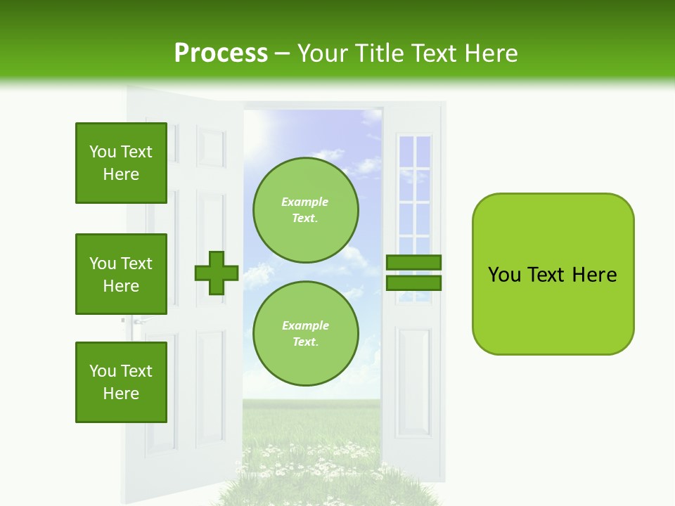 Spring Imagination White PowerPoint Template
