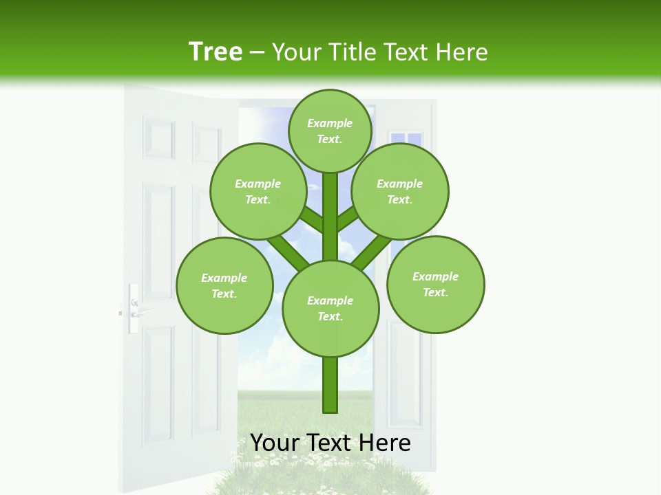 Spring Imagination White PowerPoint Template