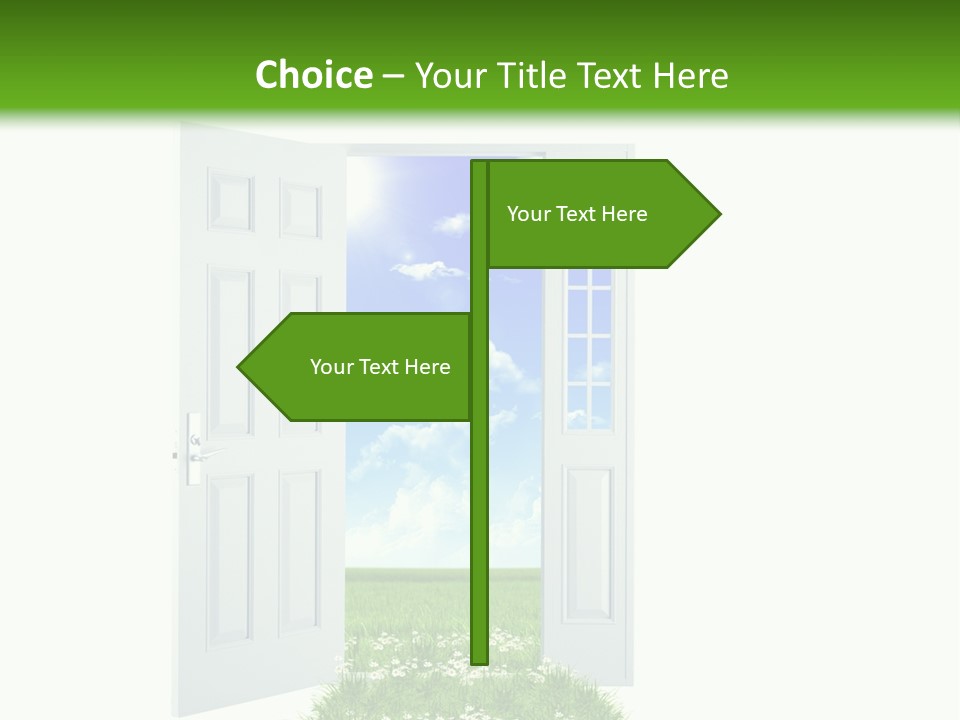 Spring Imagination White PowerPoint Template