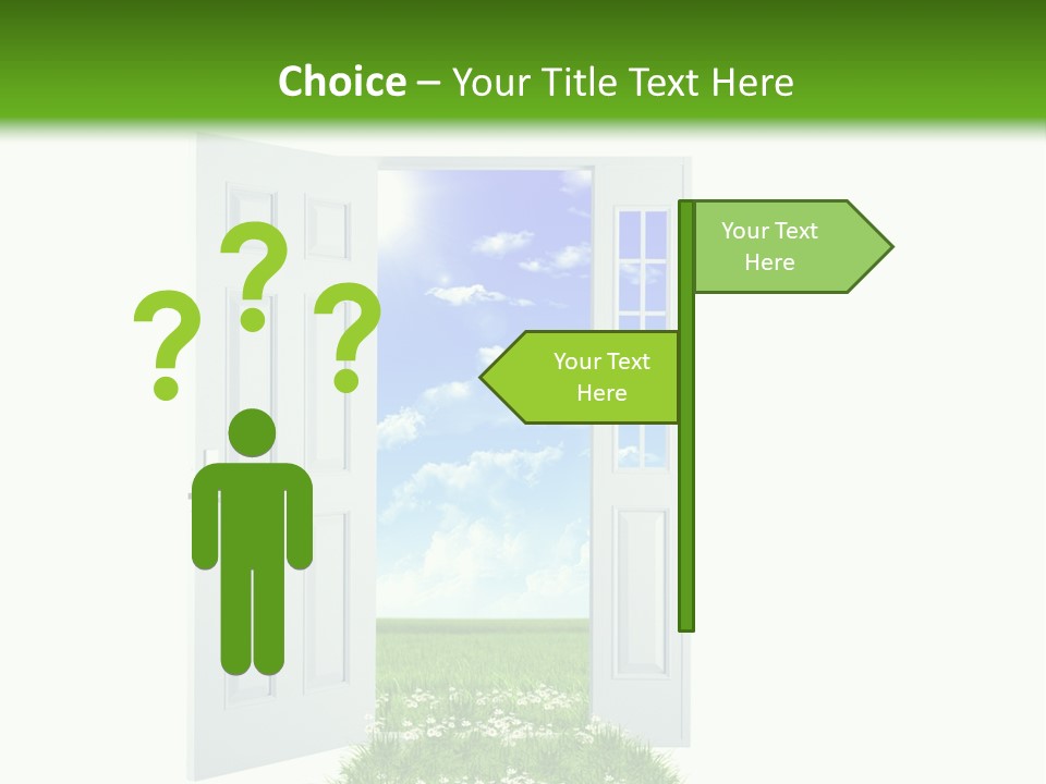 Spring Imagination White PowerPoint Template