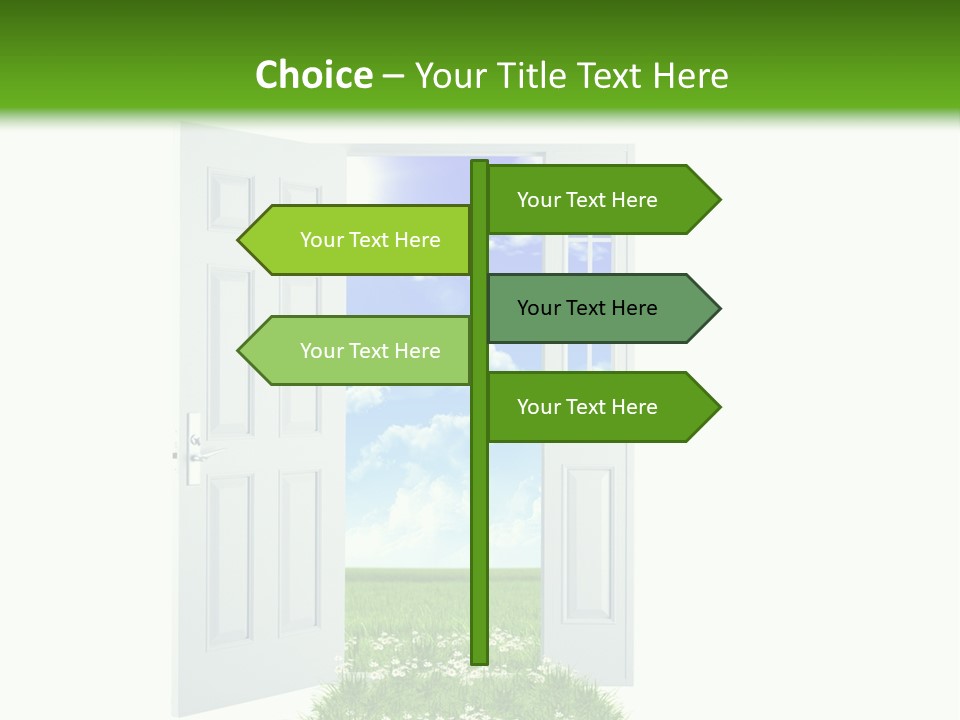 Spring Imagination White PowerPoint Template