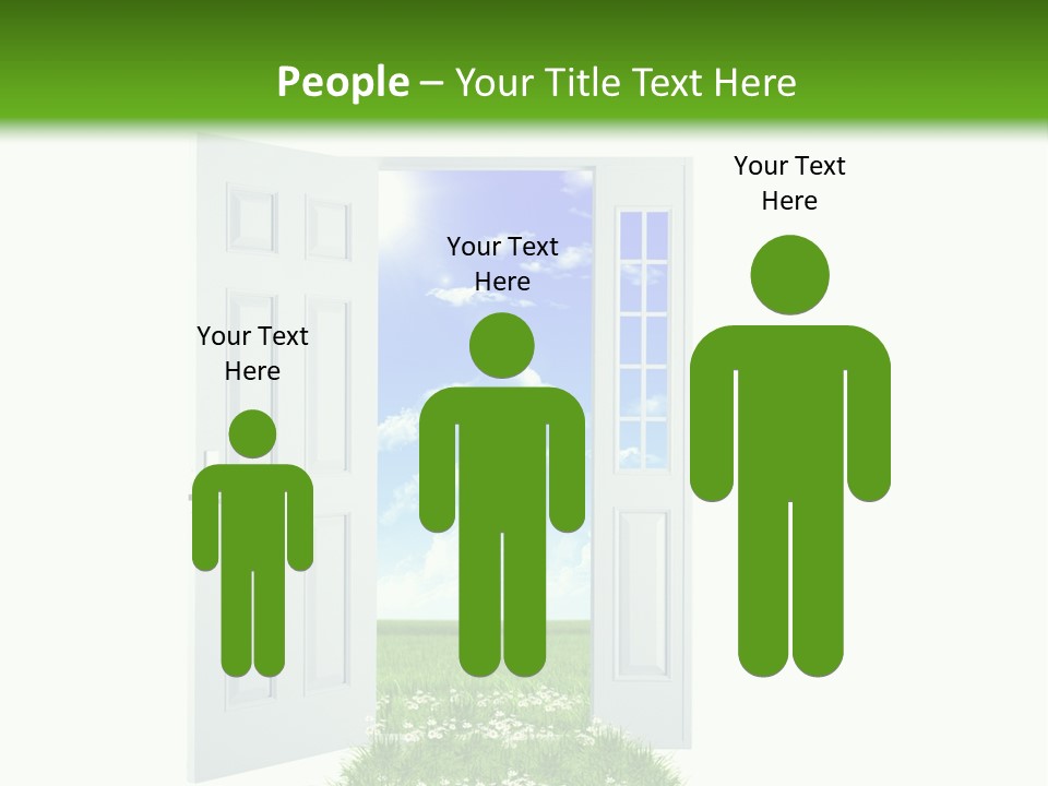 Spring Imagination White PowerPoint Template