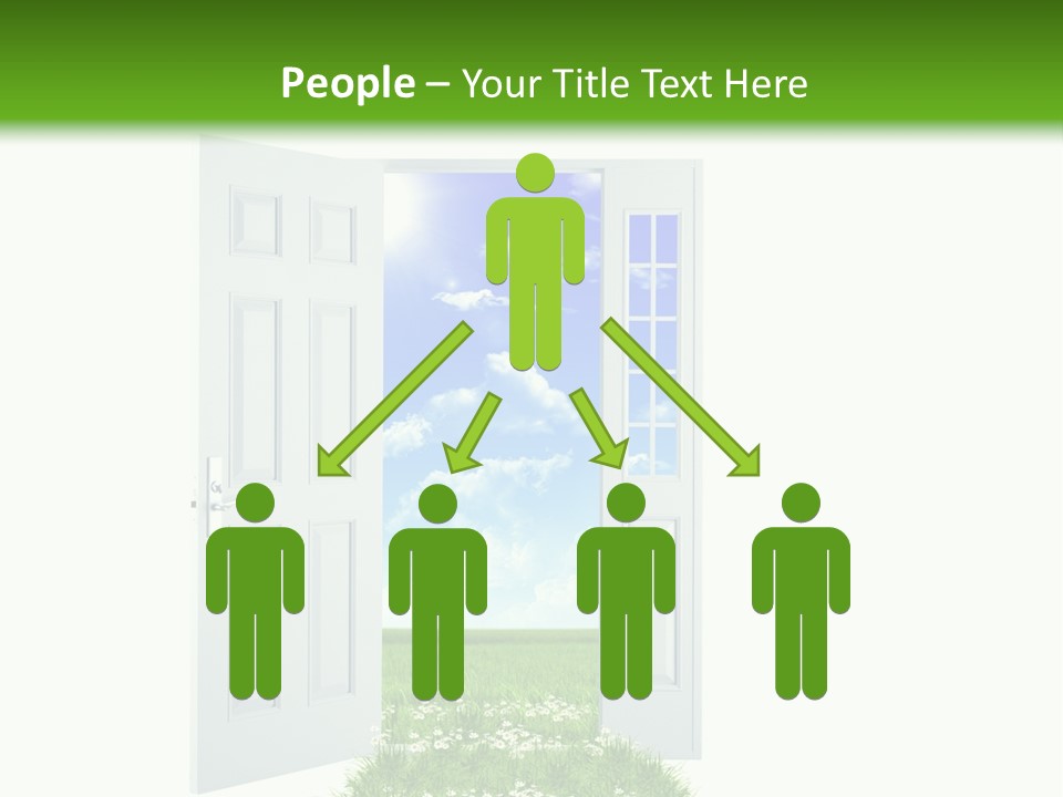 Spring Imagination White PowerPoint Template