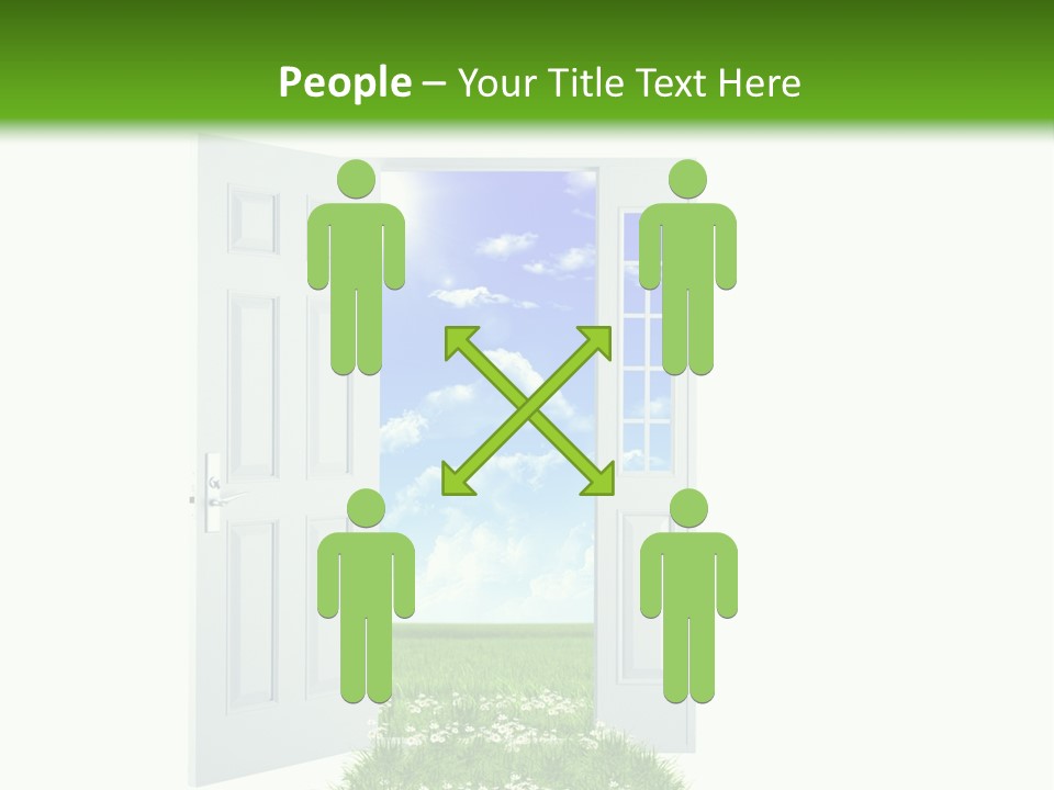 Spring Imagination White PowerPoint Template