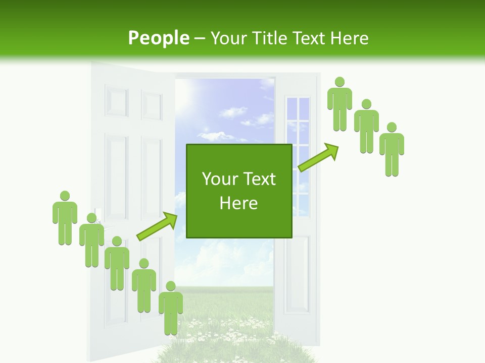 Spring Imagination White PowerPoint Template