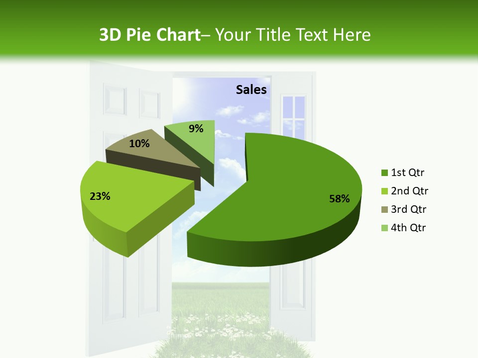 Spring Imagination White PowerPoint Template