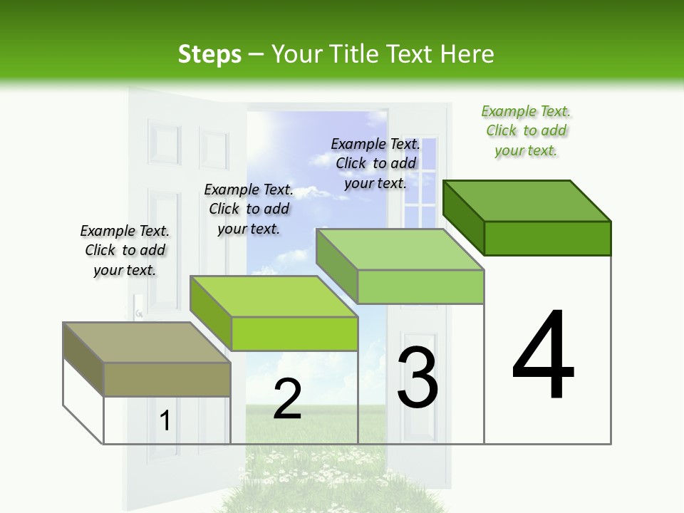 Spring Imagination White PowerPoint Template