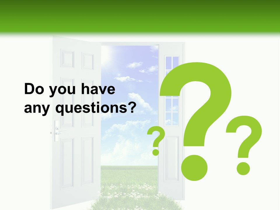 Spring Imagination White PowerPoint Template