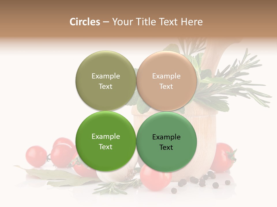 Mortar Garlic Background PowerPoint Template