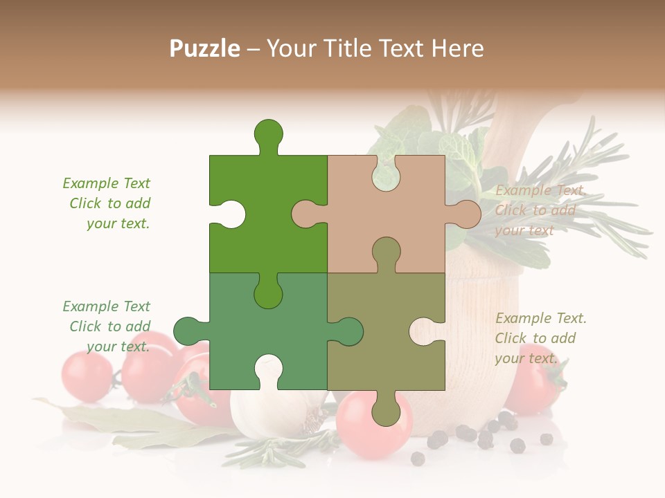 Mortar Garlic Background PowerPoint Template