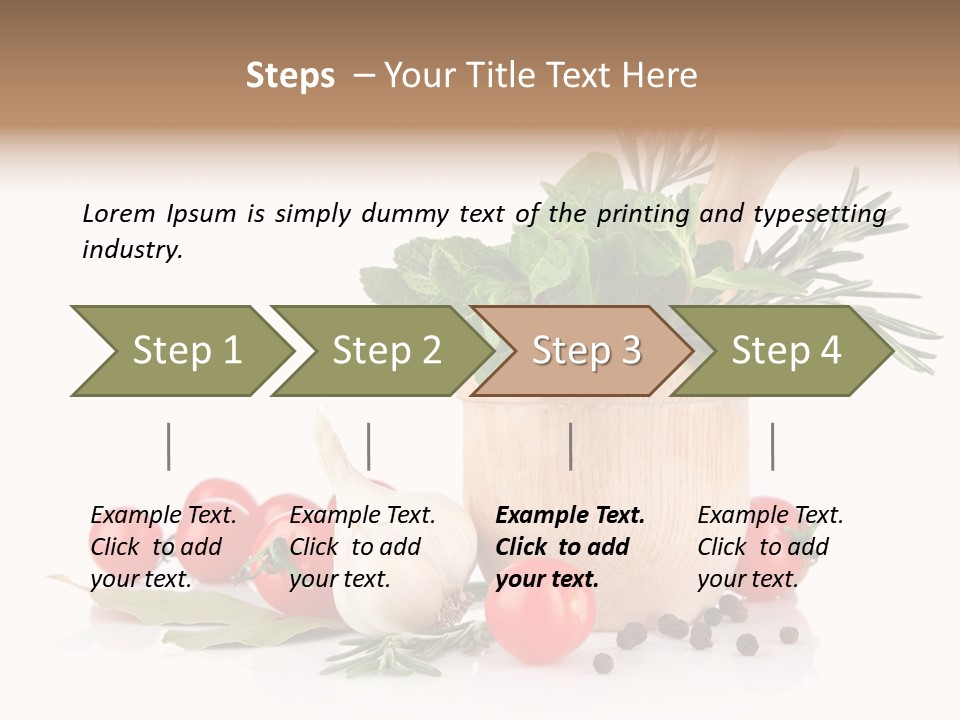 Mortar Garlic Background PowerPoint Template