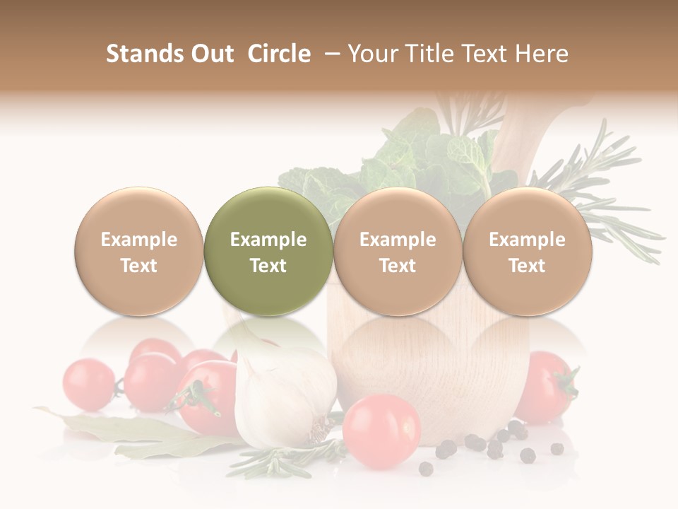 Mortar Garlic Background PowerPoint Template