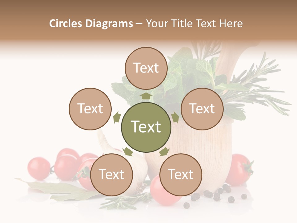 Mortar Garlic Background PowerPoint Template