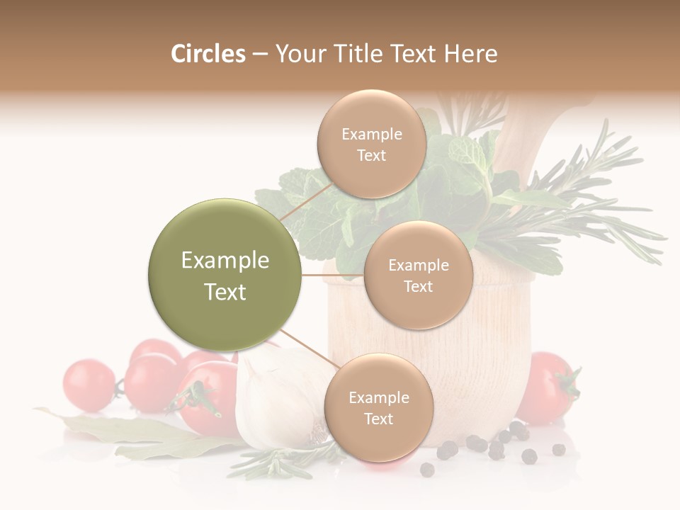 Mortar Garlic Background PowerPoint Template