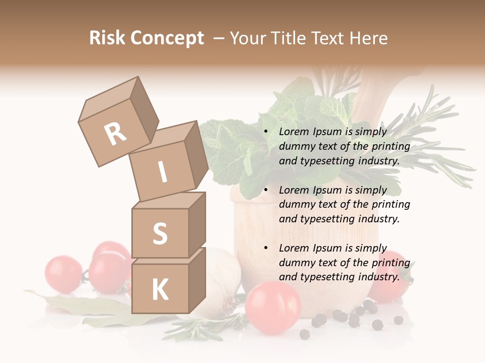 Mortar Garlic Background PowerPoint Template