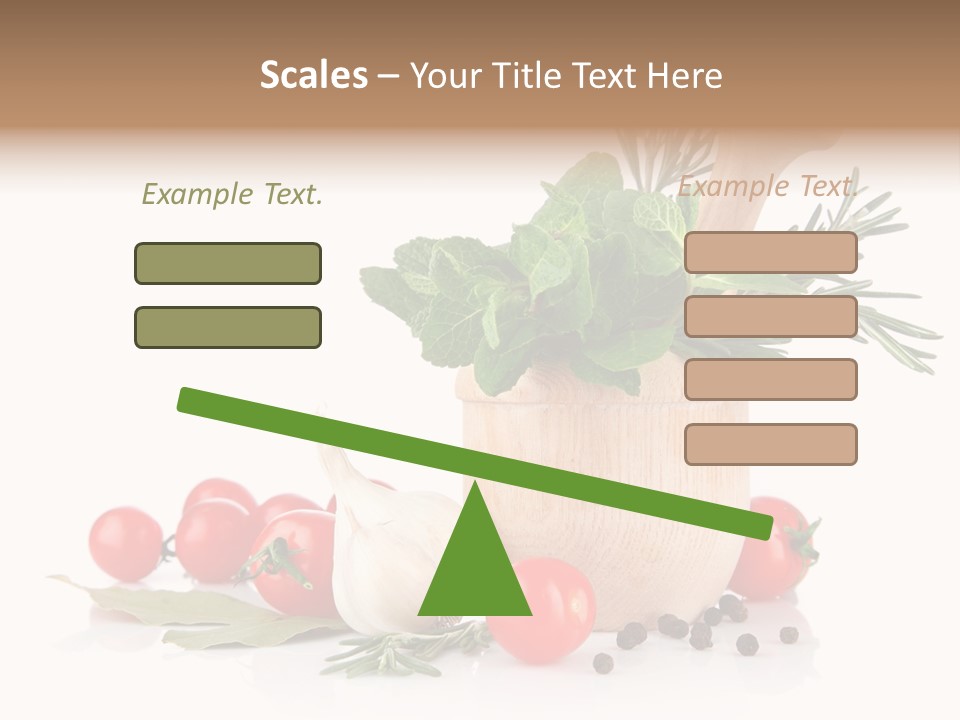 Mortar Garlic Background PowerPoint Template