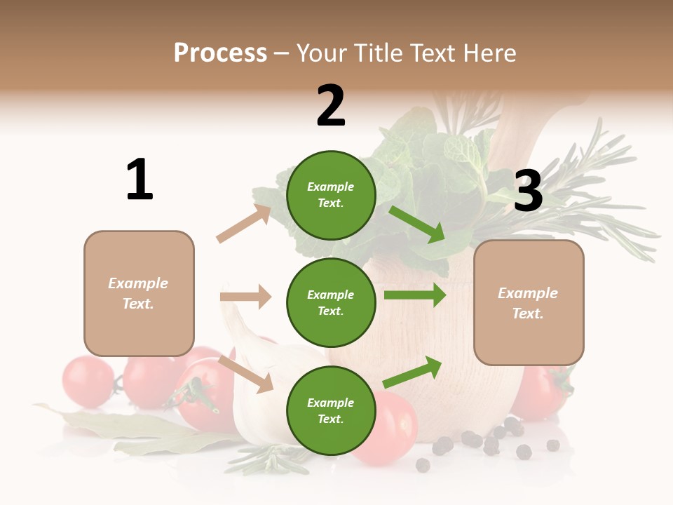 Mortar Garlic Background PowerPoint Template