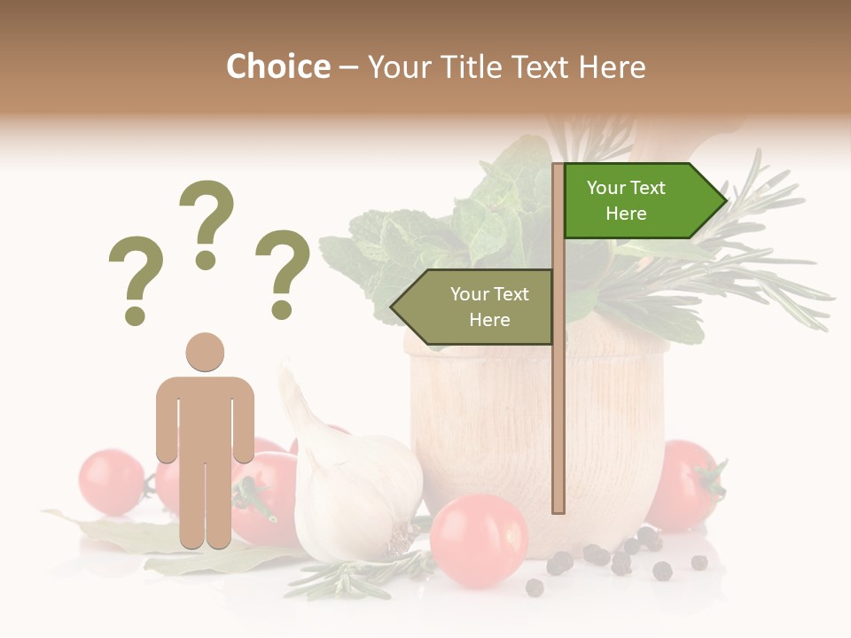 Mortar Garlic Background PowerPoint Template