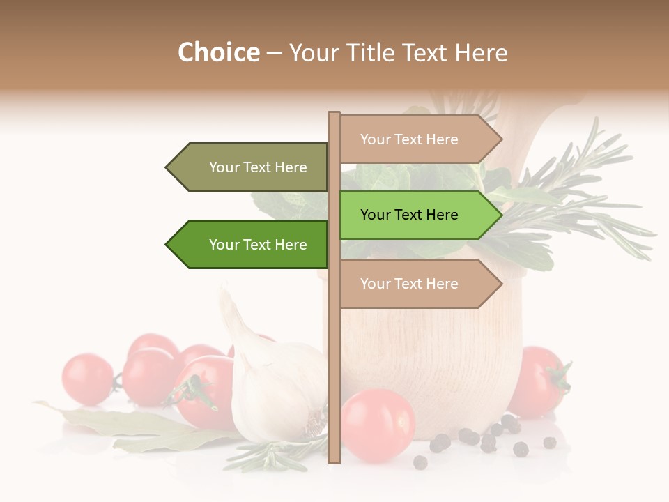 Mortar Garlic Background PowerPoint Template