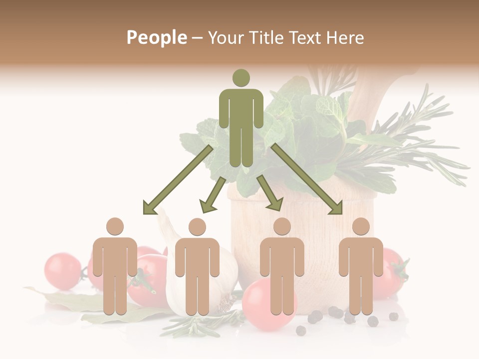 Mortar Garlic Background PowerPoint Template