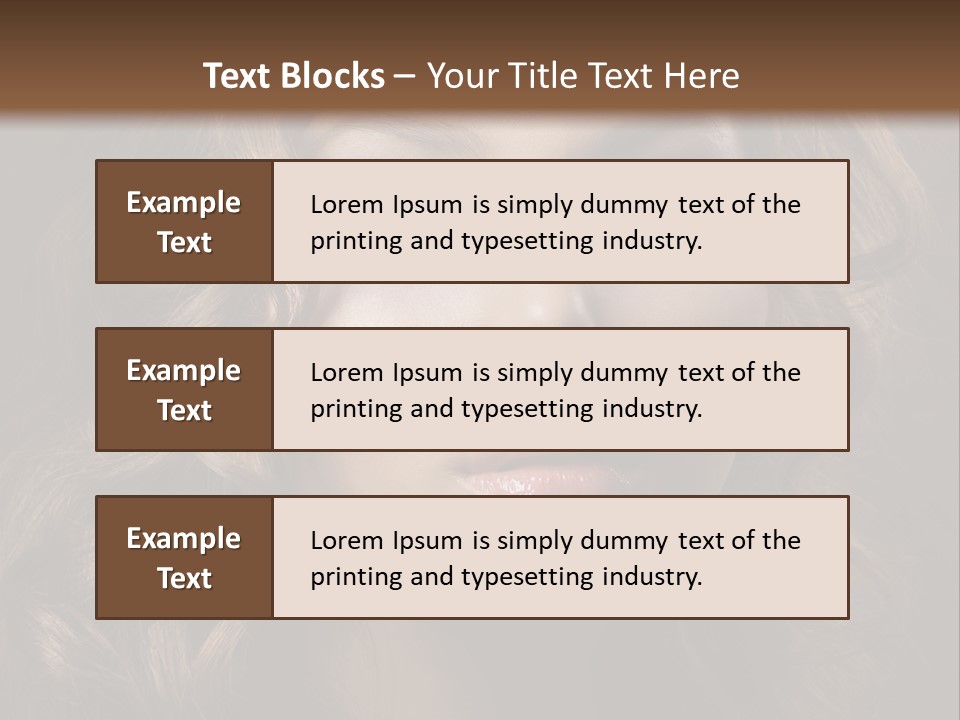 Health People Fashion PowerPoint Template