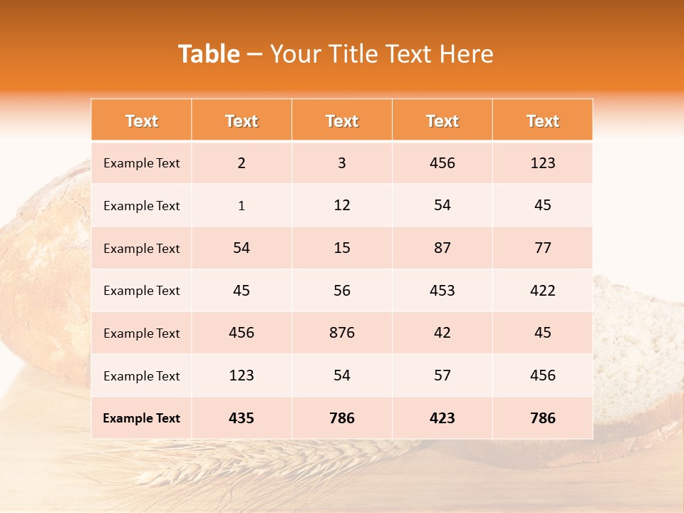 Rural Bake Diet PowerPoint Template