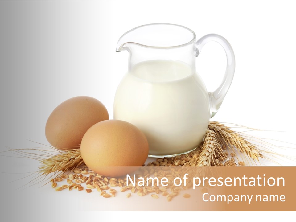 Liquid Bakery Cereal PowerPoint Template