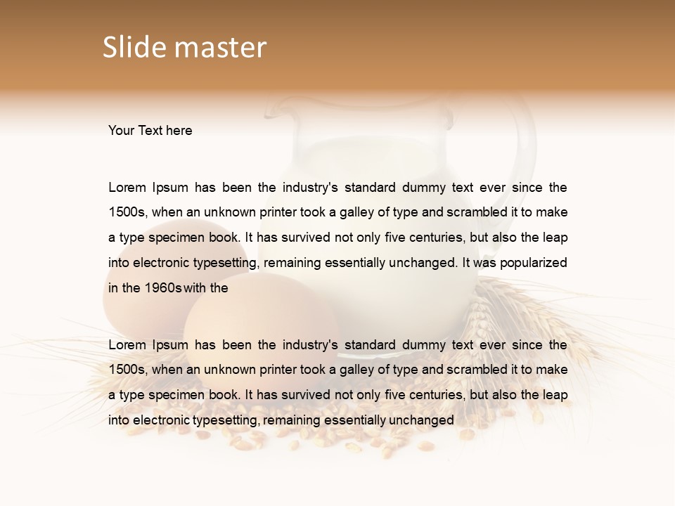 Liquid Bakery Cereal PowerPoint Template