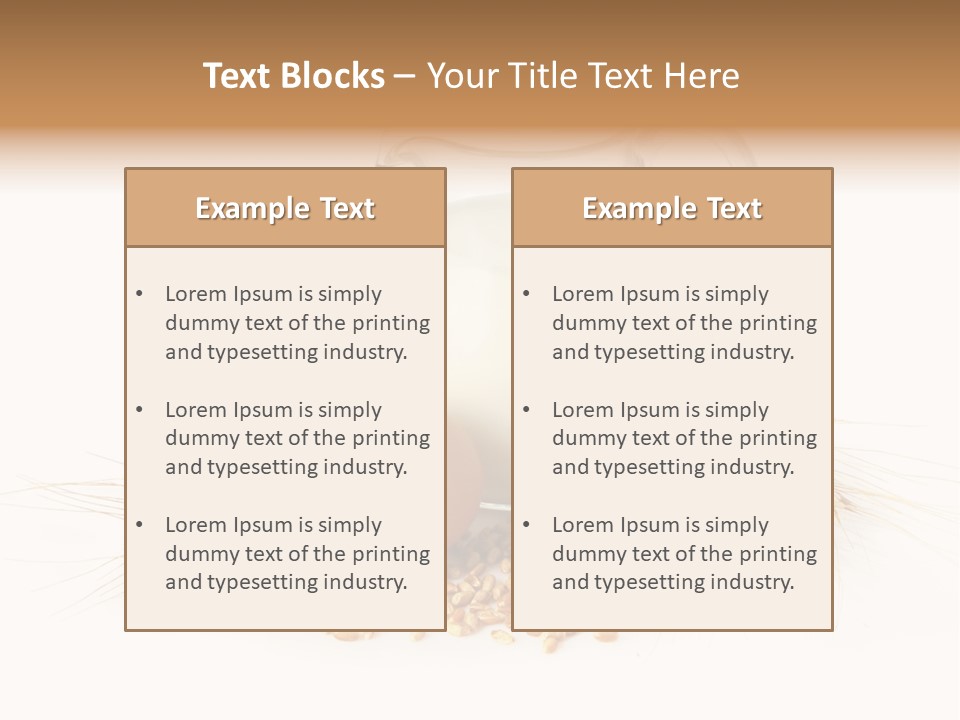 Liquid Bakery Cereal PowerPoint Template