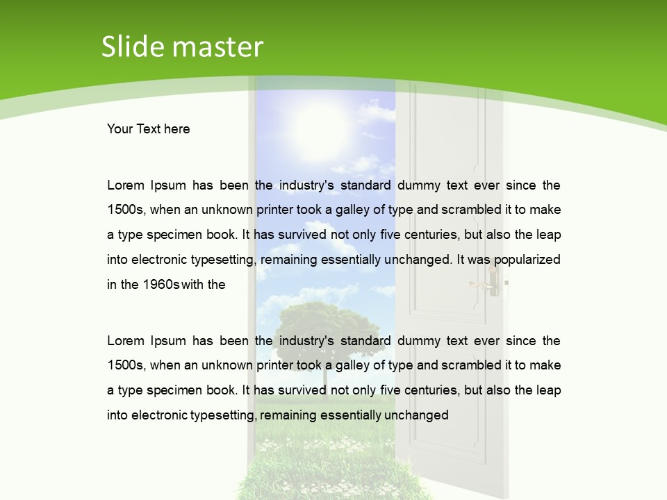 Modern Leisure Equipment PowerPoint Template