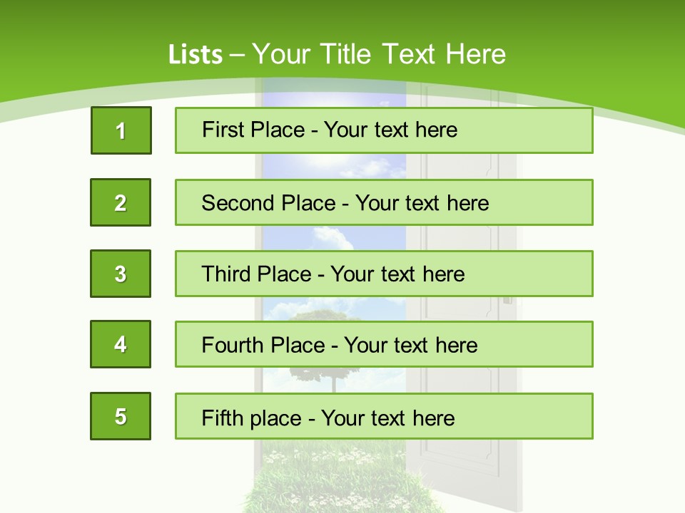 Modern Leisure Equipment PowerPoint Template