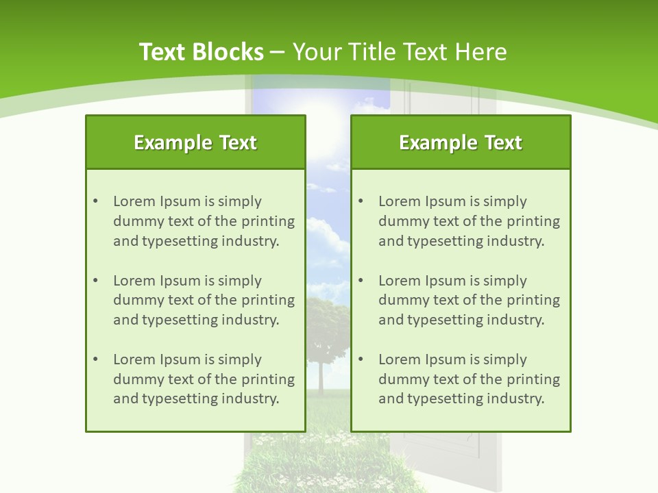 Modern Leisure Equipment PowerPoint Template