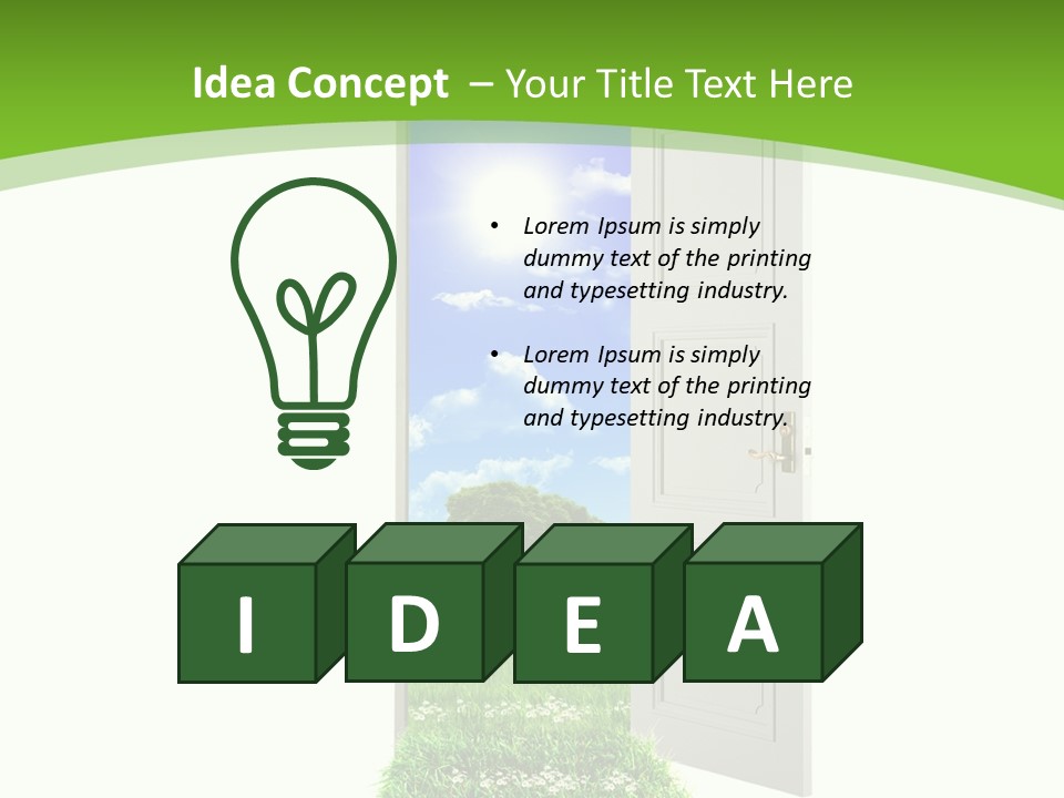 Modern Leisure Equipment PowerPoint Template