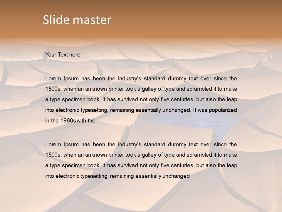 Climate Global Warming Drought PowerPoint Template