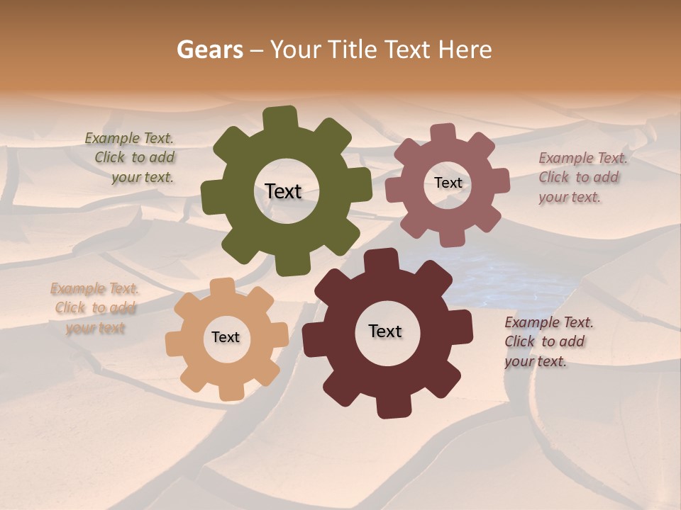 Climate Global Warming Drought PowerPoint Template