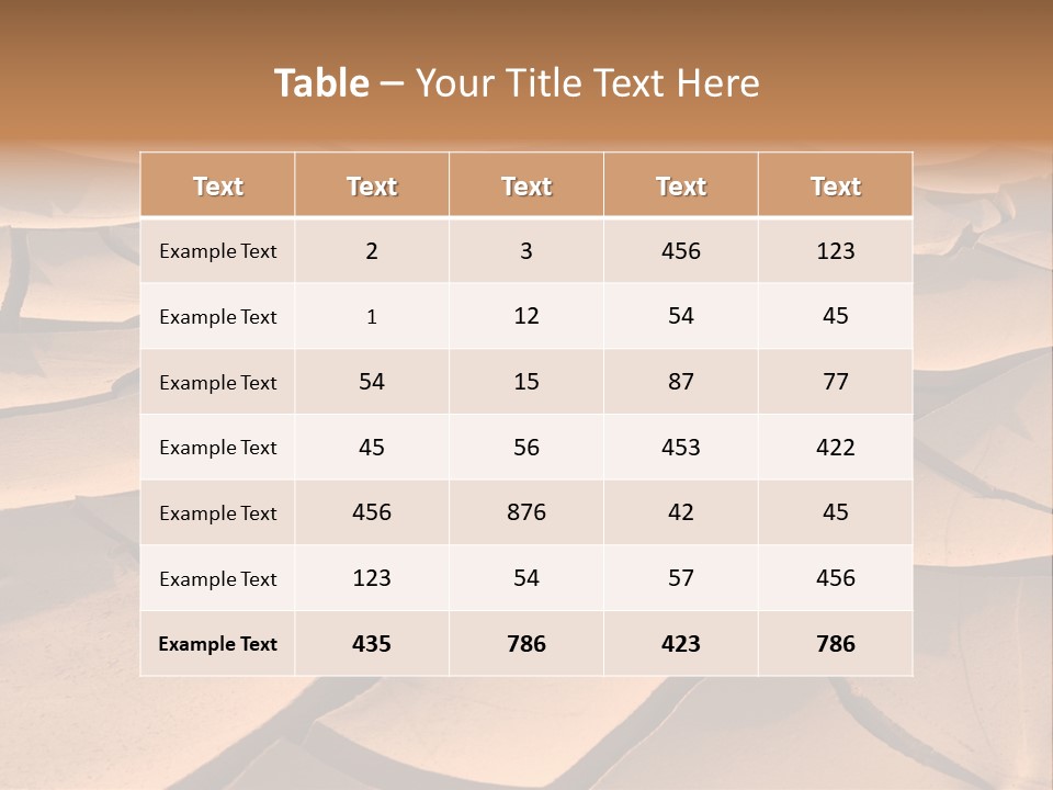 Climate Global Warming Drought PowerPoint Template