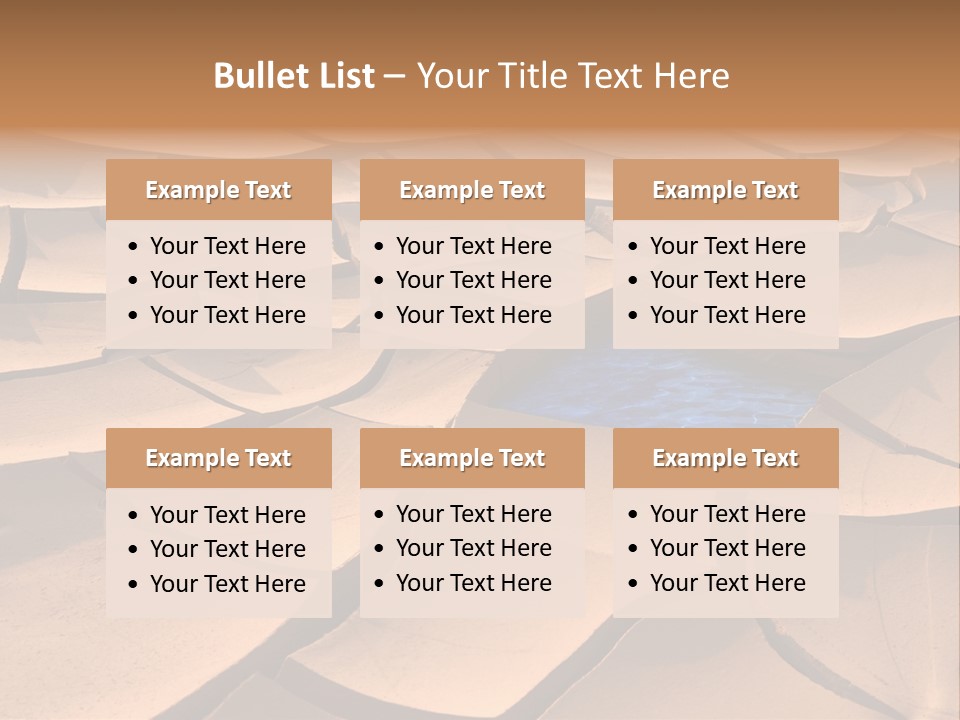 Climate Global Warming Drought PowerPoint Template