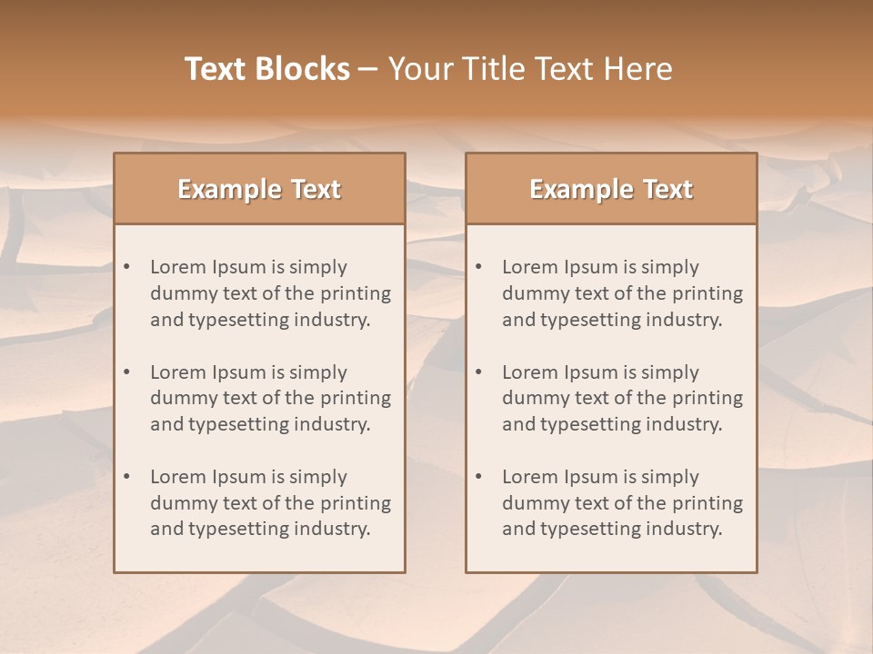Climate Global Warming Drought PowerPoint Template
