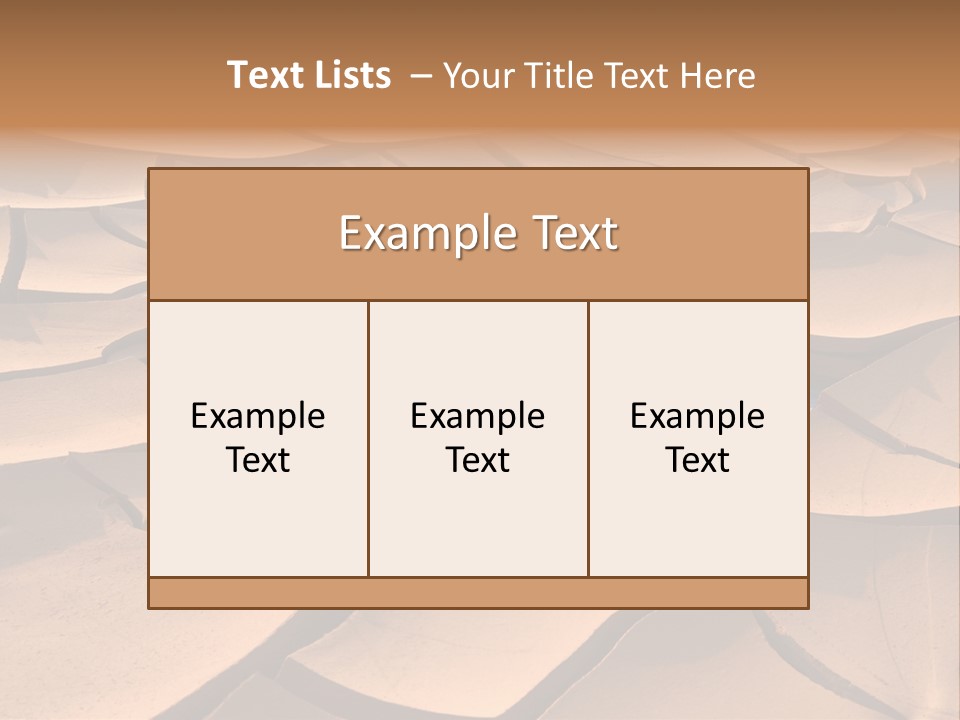 Climate Global Warming Drought PowerPoint Template