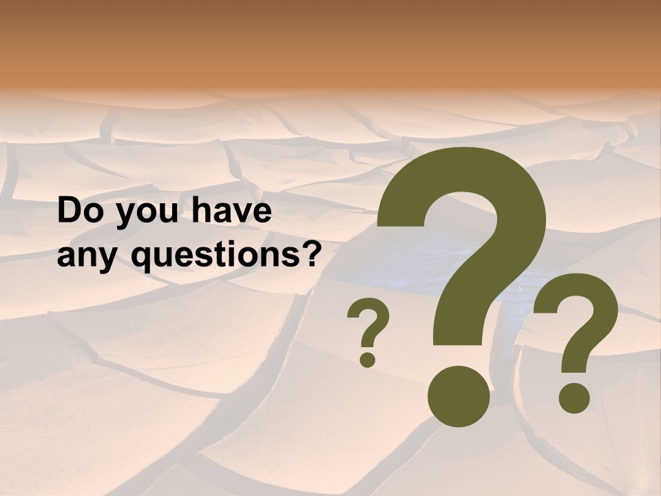 Climate Global Warming Drought PowerPoint Template