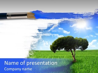 Desert Land Ground PowerPoint Template