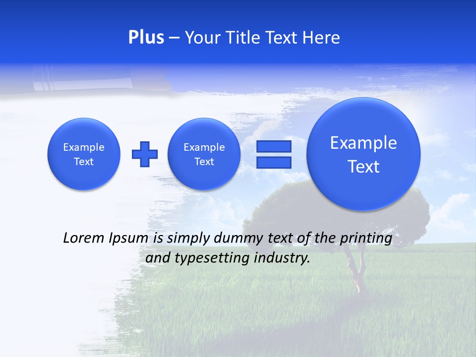 Desert Land Ground PowerPoint Template