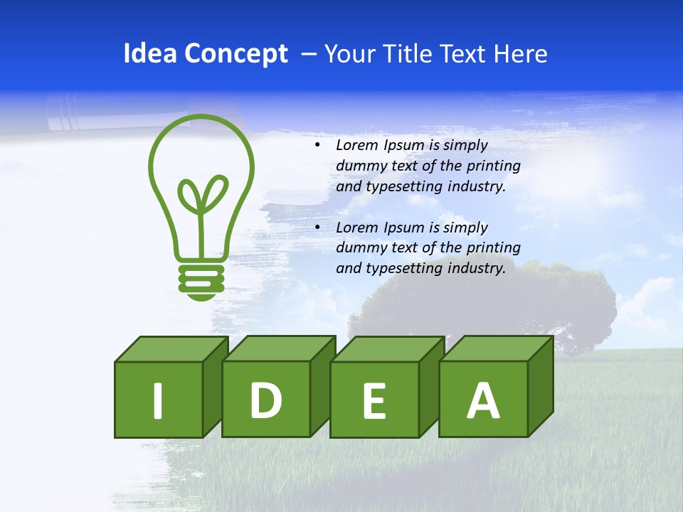 Desert Land Ground PowerPoint Template