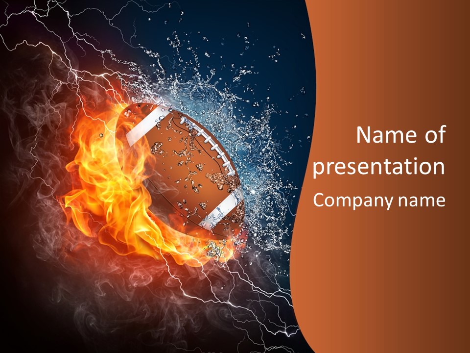 Usa Leisure Burning PowerPoint Template