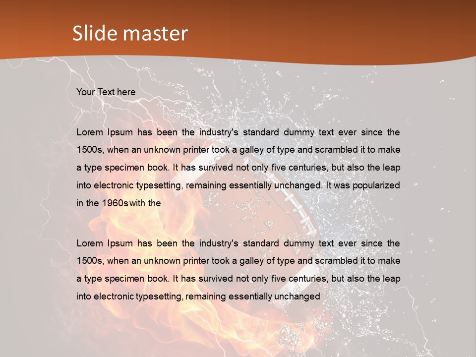 Usa Leisure Burning PowerPoint Template