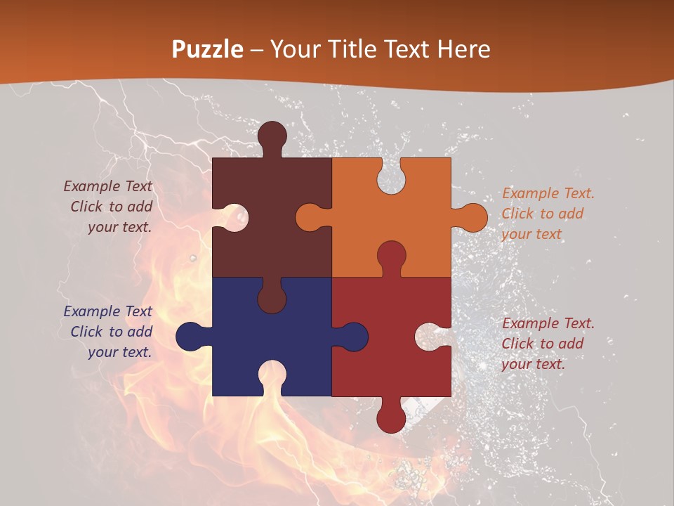 Usa Leisure Burning PowerPoint Template