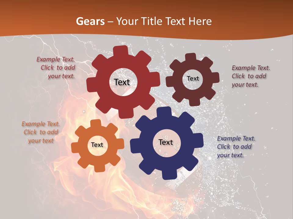 Usa Leisure Burning PowerPoint Template