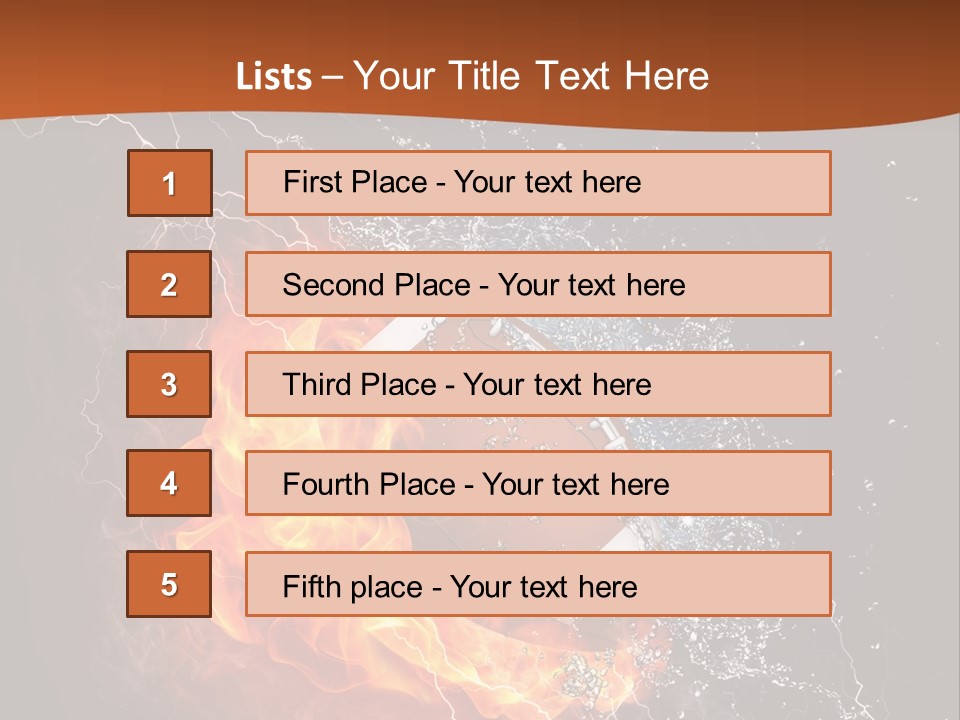Usa Leisure Burning PowerPoint Template