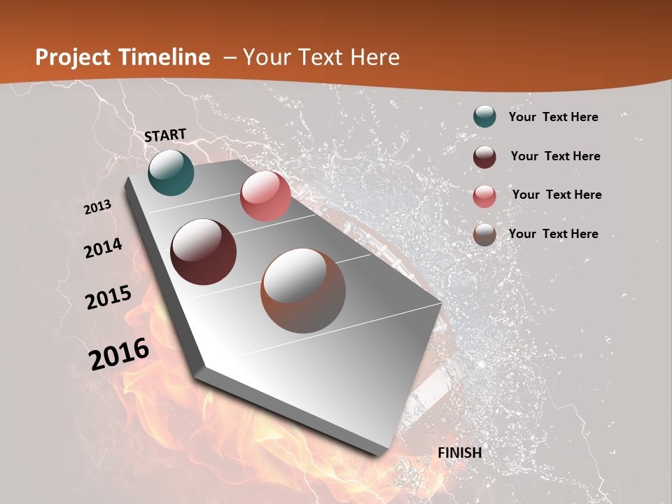 Usa Leisure Burning PowerPoint Template