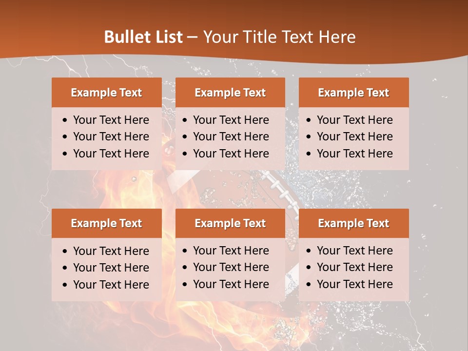 Usa Leisure Burning PowerPoint Template